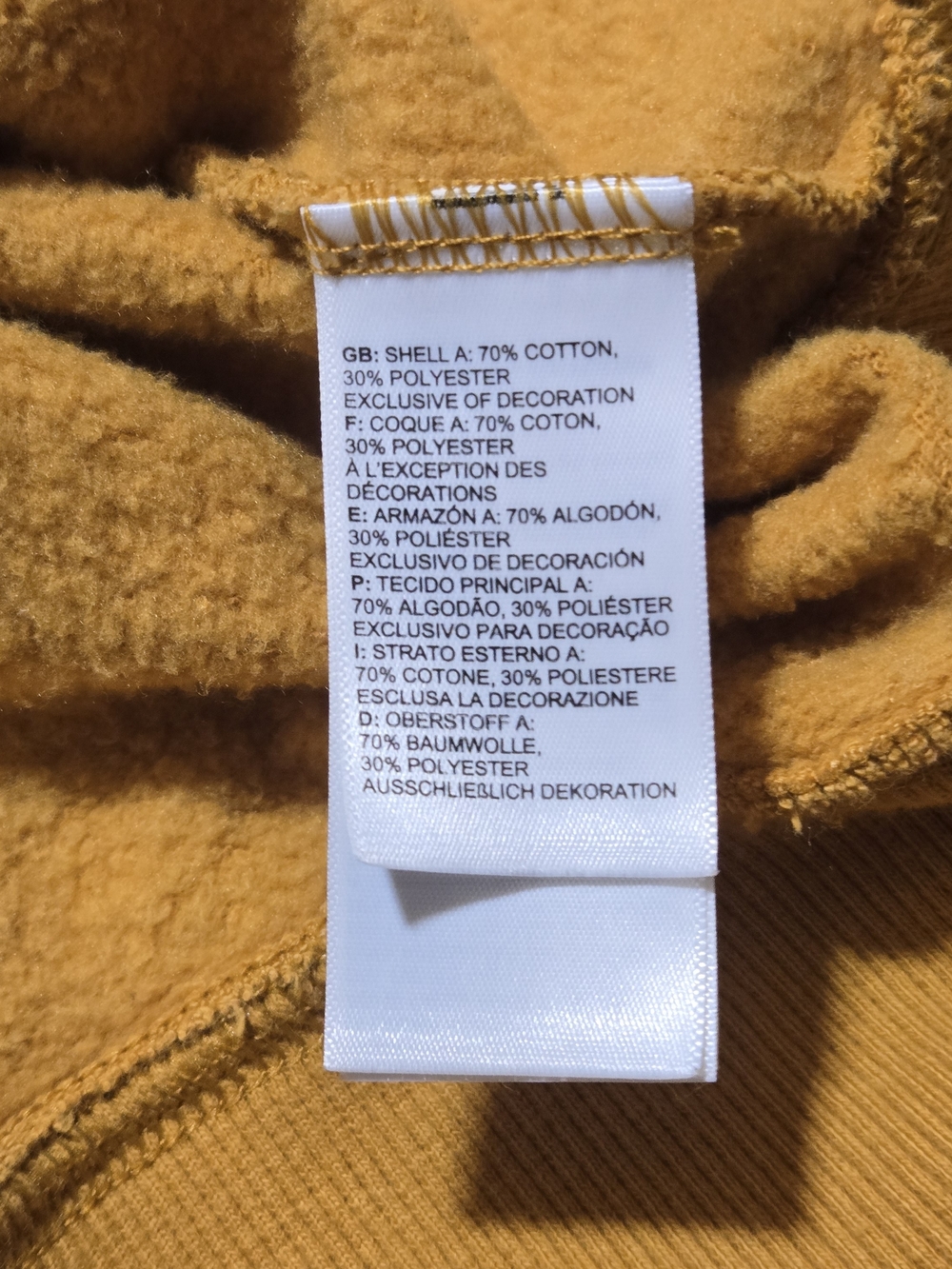 The North Face Mustard Yellow Pullover Hoodie - Picture 4 of 4